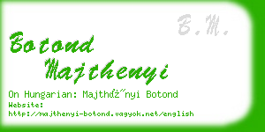 botond majthenyi business card